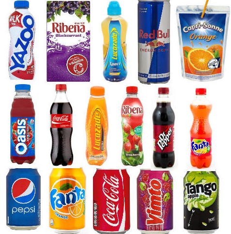 water and juices