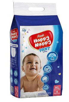 Fresh Happy Nappy Pant Diaper XL (12-17 kg) - 4pcs