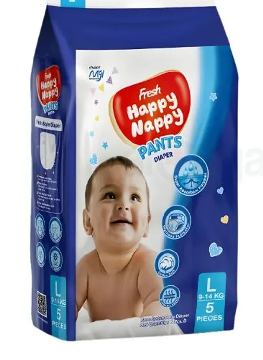 Fresh Happy Nappy Pant Diaper L(9-14 kg) - 5 pcs
