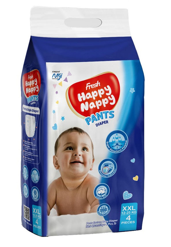 Fresh Happy Nappy Pant Diaper XXL (12-25 kg) - 4pcs
