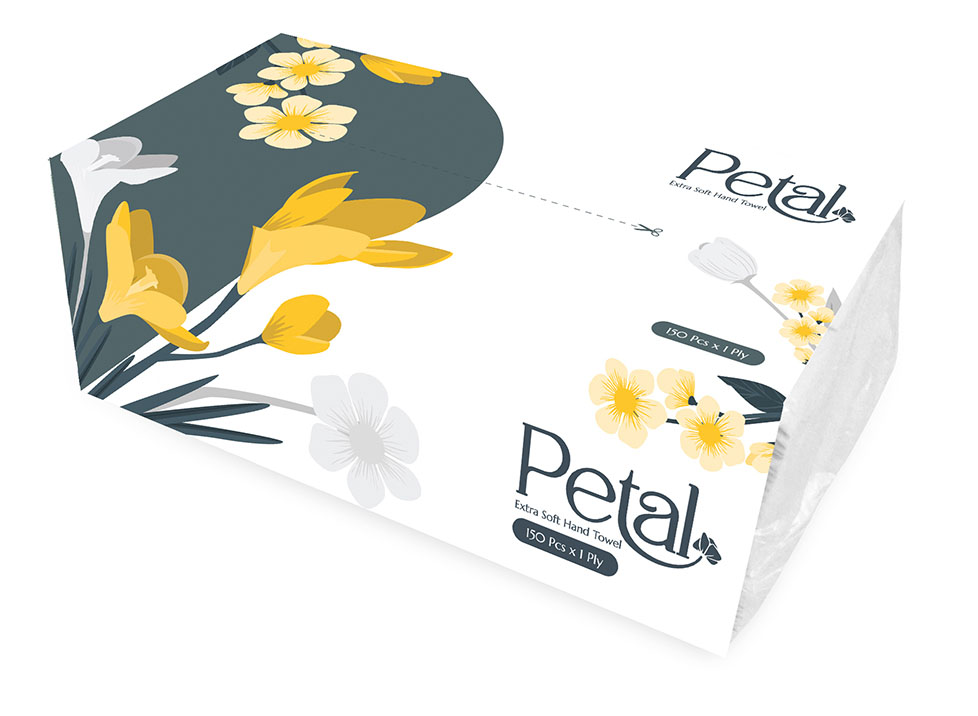 PETAL Hand Towel Regular Poly 150 sheetsX1 ply