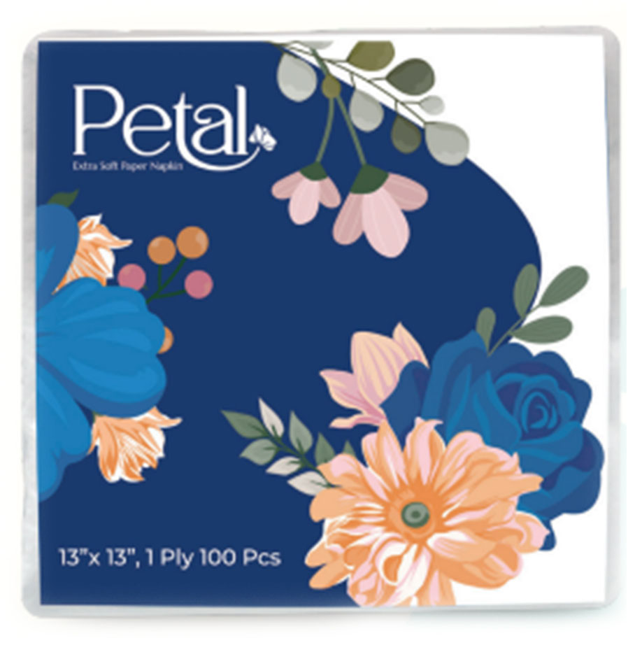 PETAL Paper Napkin Non-Perfumed 100 Sheets × 1 Ply