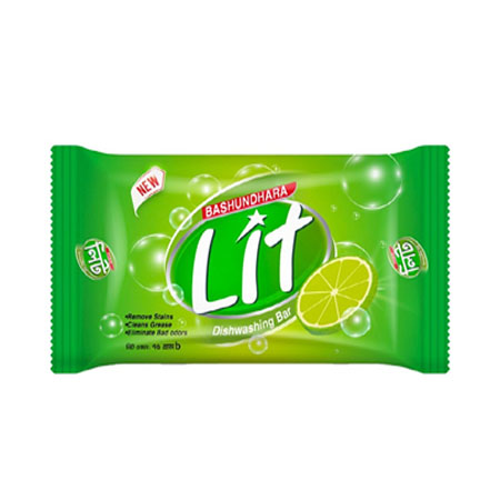 Bashundhara Lit Dish Wash Bar Lemon 75gm
