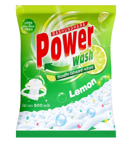 Bashundhara Power Wash Detergent Lemon 500g