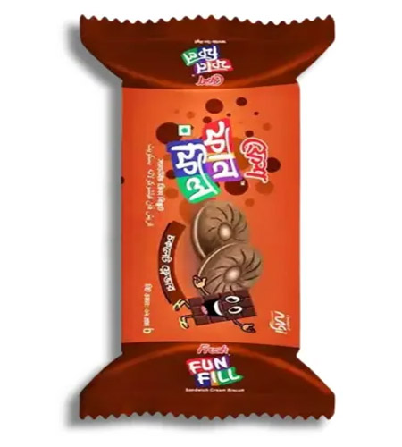 Fresh Fun Fill Sandwich Chocolate Cream Biscuit 34 gm