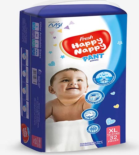 Fresh Happy Nappy Pant Diaper XL (12-17 kg) - 32pcs
