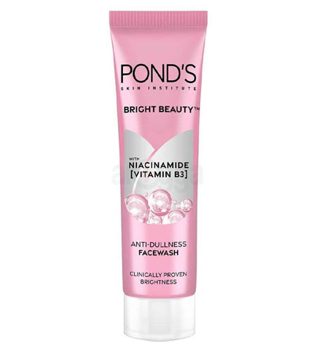 Ponds Bright Beauty Anti-Dullness Face Wash With Niacinamide & Vitamin B3 50g Tube