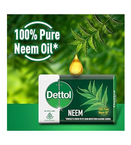 Dettol Soap Neem with Pure Neem Oil  75g